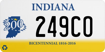 IN license plate 249CO