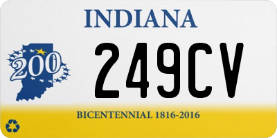 IN license plate 249CV