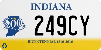 IN license plate 249CY