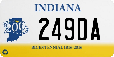 IN license plate 249DA