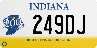 IN license plate 249DJ