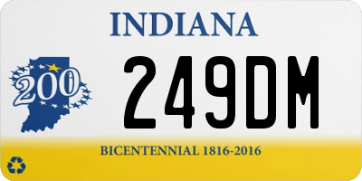 IN license plate 249DM