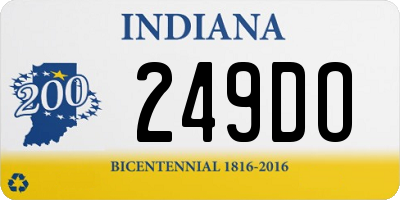 IN license plate 249DO