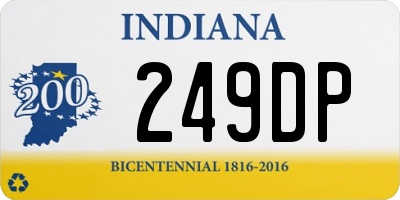 IN license plate 249DP