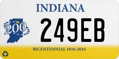 IN license plate 249EB