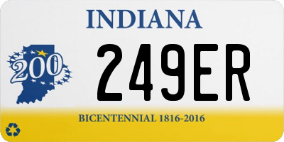 IN license plate 249ER