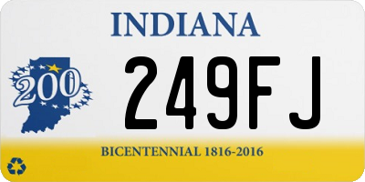 IN license plate 249FJ