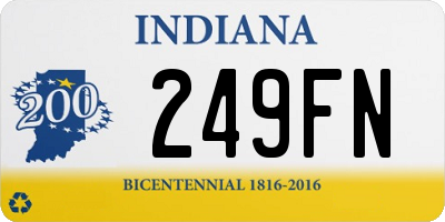 IN license plate 249FN