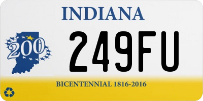 IN license plate 249FU