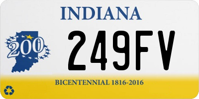 IN license plate 249FV