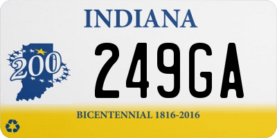 IN license plate 249GA