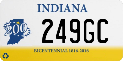 IN license plate 249GC