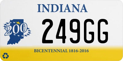 IN license plate 249GG