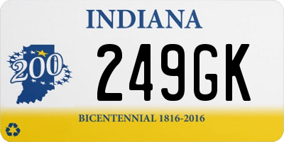 IN license plate 249GK