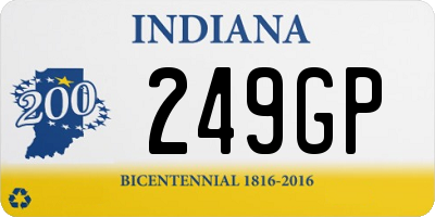 IN license plate 249GP