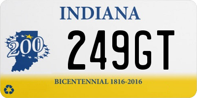 IN license plate 249GT