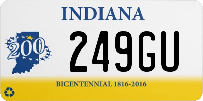 IN license plate 249GU