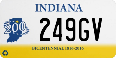 IN license plate 249GV