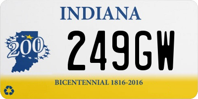 IN license plate 249GW