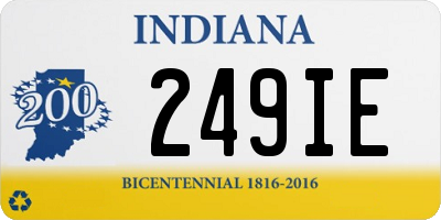 IN license plate 249IE