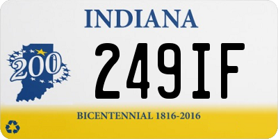 IN license plate 249IF
