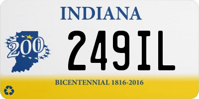 IN license plate 249IL