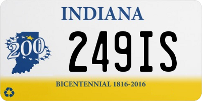 IN license plate 249IS