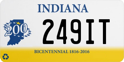 IN license plate 249IT