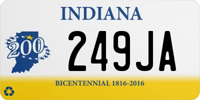 IN license plate 249JA