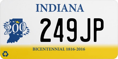 IN license plate 249JP