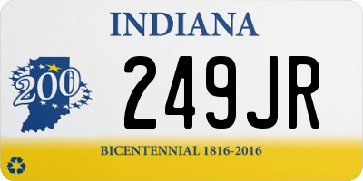 IN license plate 249JR