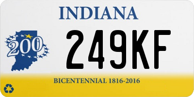 IN license plate 249KF