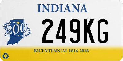 IN license plate 249KG