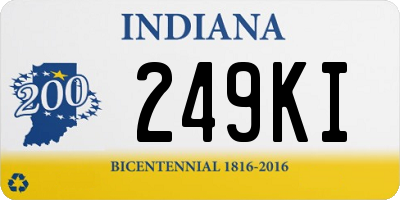 IN license plate 249KI