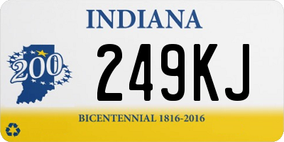 IN license plate 249KJ