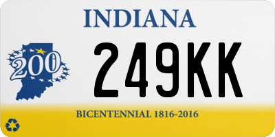 IN license plate 249KK