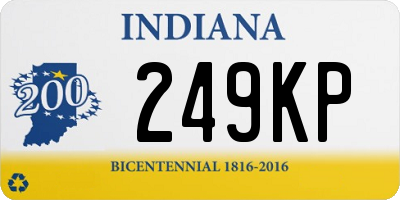 IN license plate 249KP