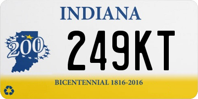 IN license plate 249KT