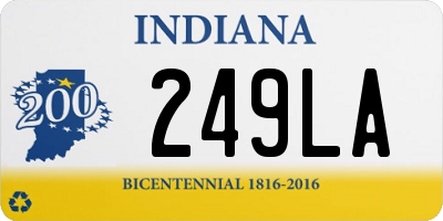 IN license plate 249LA