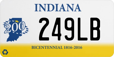 IN license plate 249LB