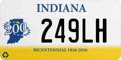 IN license plate 249LH