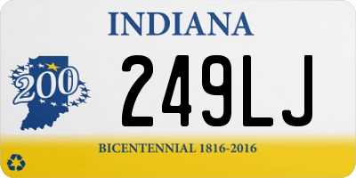 IN license plate 249LJ