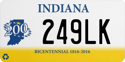 IN license plate 249LK