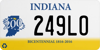 IN license plate 249LO