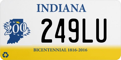 IN license plate 249LU