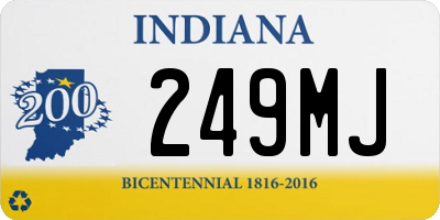 IN license plate 249MJ