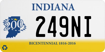 IN license plate 249NI