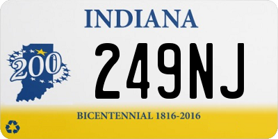 IN license plate 249NJ