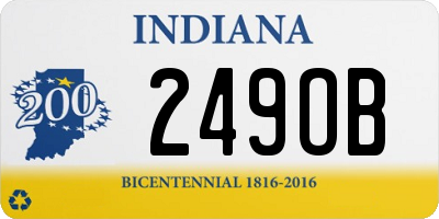 IN license plate 249OB