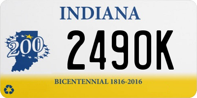 IN license plate 249OK